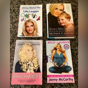 Jenny McCarthy Autographed Books (4 of them). Brand new. Paperback & Hardback.